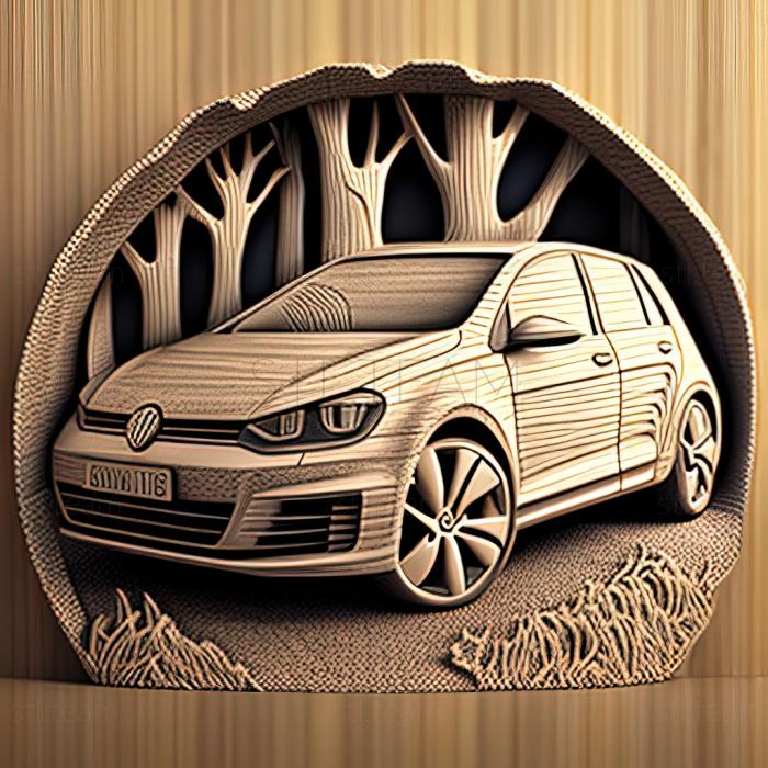 3D модель Volkswagen Golf VI (STL)